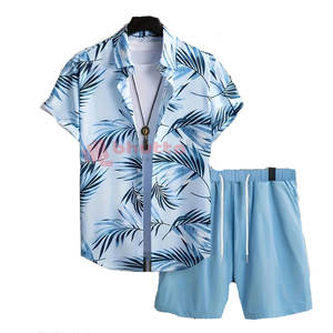 Ensemble de shorts imprimés respirants à manches courtes pour entraînement à séchage rapide pour hommes vente en gros d'ensembles de shorts imprimés décontractés pour hommes pour l'été - Product Image 1