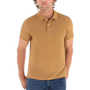 Polos pour hommes 100% respirant décontracté semi-formel évacuation de l'humidité Streetwear à manches courtes Golf Polo T-Shirt pour hommes - Product Image 1