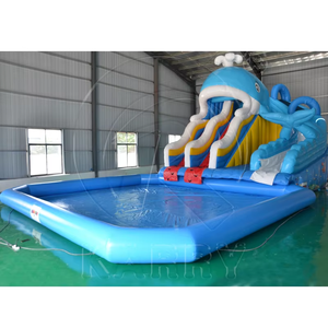 Commercial Grade Whale Themed <b>Inflatable</b> Water Slide and Bouncer Combo - Product Image 2