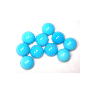 Cabujón turquesa redondo natural azul tamaño libre pulido a mano tamaño pequeño turquesa piedra preciosa suelta certificada mejor precio - Product Image 5