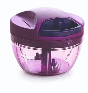 Hachoir manuel Turbo de cuisine, lame en plastique et acier inoxydable, cordon de traction, portable, lavable au lave-vaisselle, 500 ml, qualité supérieure, pour la maison, l'hôtel, le restaurant, vente en gros - Product Image 5