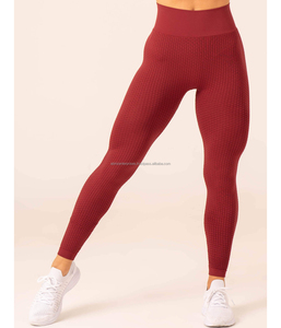 Pantalon de yoga mi-long taille haute pour femme, en coton/fibre de bambou, nouvelle texture, motif imprimé, sans couture, respirant - Product Image 1