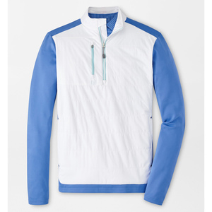 เสื้อสวมหัวมีซิปสำหรับผู้ชาย12% กอล์ฟผ้าสแปนเด็กซ์ระบายอากาศได้สีทึบตรงจากโรงงาน - Product Image 3