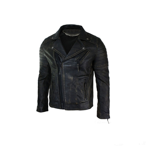 Vestes en cuir véritable imperméables et respirantes pour hommes, design tendance 2024, confortables, vente en gros, manches longues, style racing. - Product Image 2