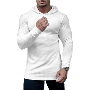 Wholesale Custom <b>Men's</b> Slim Fit Hoodie Best Quality Gym Sport Shirt Custom Embroidered Logo - Product Image 3