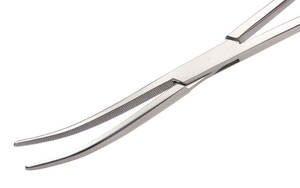 ชุดเครื่องมือผ่าตัดแบบแมนนวล300มม. คีมหลอดเลือดสเตนเลสแบบมีปากหยัก - Product Image 2