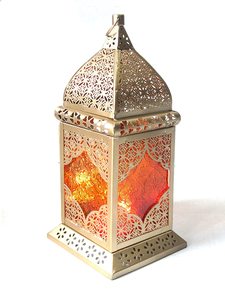 Gancho redondo superior de farol de metal de alta calidad de latón AK en diseño marroquí con acabado antiguo a bajo precio para decoración interior de hotel - Product Image 5