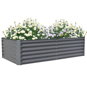 Luxury Galvanised Metal <b>Planter</b> In High-Quality Finished Ideal For Contemporary Home Office <b>Garden</b> And Balcony Spaces - Product Image 3