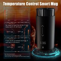 Termo Inteligente Digital con Pantalla LED de Temperatura, Compatible con Coche, Alimentado por USB/Batería, de Acero Inoxidable, para Hotel y Exteriores