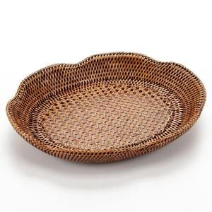 Contenedores organizadores de despensa a precio económico, cestas de ratán sostenibles, cestas tejidas poco profundas. - Product Image 5