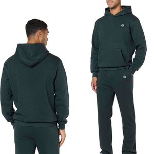 Wholesale Custom <b>Hooded</b> Sweatshirt Pants Sets Premium Fleece Tracksuits ODM OEM Men's Casual Outfit Manufacturing Bulk Supplier - Product Image 1