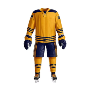 Uniforme de Hockey sobre Hielo Sublimado Personalizado de Alta Calidad, Unisex, Ligero, Transpirable, Absorbente de Sudor, 100% Poliéster - Product Image 1