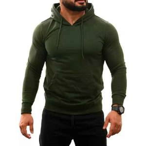 Venta al por mayor por encargo de talla grande de los hombres 100% algodón sudaderas con capucha de manga larga cuello de invierno patrón de impresión - Product Image 1