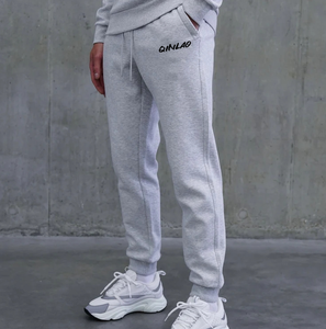 Usine en gros personnalisable polaire survêtement hommes pantalons d'hiver haute qualité lâche polaire dos tissu 100% coton - Product Image 4