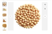 Graines de soja biologiques non-OGM, farine de soja jaune séchée, origine AD, durée de conservation de 2 ans pour usage alimentaire