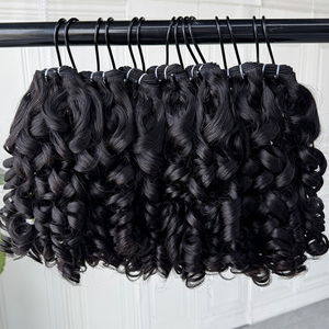 Paquetes de Cabello Humano Rizado y Voluminoso de Camboya, Directo de Fábrica, Cabello Natural en Color Natural para Compradores al por Mayor - Product Image 5