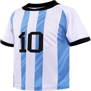 ชุดฟุตบอลแขนสั้นสำหรับเด็กผู้ชายเครื่องแบบฟุตบอลพิมพ์ซับลิเมชันสำหรับผู้ชาย - Product Image 3