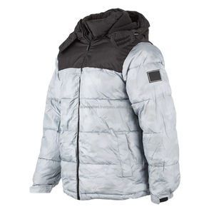 Veste matelassée cagoule légère avec couverture intégrale du visage Vestes pour hommes résistantes à l'eau et à marque personnalisée - Product Image 5