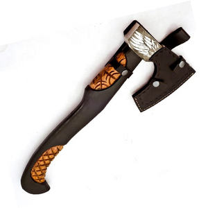 Logo personnalisé Hache en acier Damas de qualité industrielle avec manche en bois Fabricant pakistanais de haute précision - Product Image 6