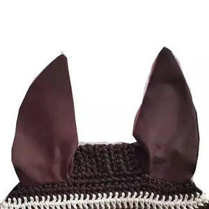 Diseño personalizado de alta calidad, velo de mosca de caballo multicolor, capó de oreja, producto de equitación ecuestre disponible en todos los diseños - Product Image 2