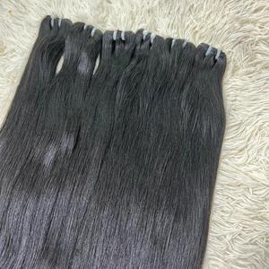 Cheveux lisses naturels dans la trame, 100% cheveux humains, cheveux bruts vietnamiens un donneur - Product Image 2