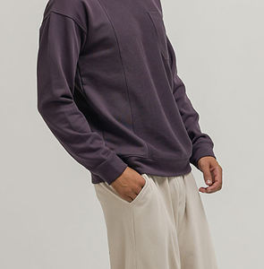 Ropa de hombre sudaderas con capucha sudaderas al por mayor de calidad superior peso pesado algodón francés Terry Streetwear cuello redondo Casual sudaderas - Product Image 5