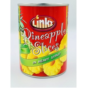 Qualité supérieure Délicieux Conserves Saveur tropicale Prêt à manger Halal 565g Linkz Tranches d'ananas Sirop épais Thaïlande 36 mois - Product Image 1
