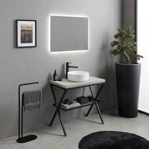 Modern Industrial Design Madeira 80cm <b>Floor</b> <b>Standing</b> <b>Bathroom</b> <b>Cabinet</b> <b>Bathroom</b> Vanities - Product Image 2