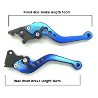 CNC motosiklet modifiye fren kolu Scooter fren debriyaj kolu ayarlanabilir kolu evrensel bisiklet Moped Scuter tankı 200CC için fit