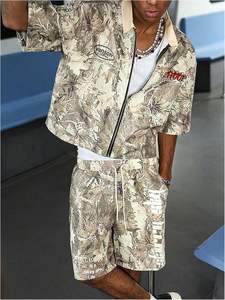 Conjunto de Verano 2025 para Hombre, Camiseta de Manga Corta y Pantalones Cortos, Dos Piezas, 100% Algodón, Conjunto para Hombre - Product Image 5