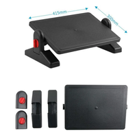 Repose-pieds ergonomiques avec réglage de la hauteur et Angles verrouillés d'inclinaison réglables repose-pieds de bureau avec Surface de Massage pour la maison, O