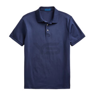 Camiseta Polo de algodón pesado de alta calidad para hombre, jersey de estilo informal transpirable, bordado personalizado, opción multicolor de talla grande - Product Image 1