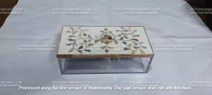 Boîte cadeau de luxe en acrylique avec couvercle poli pour vadrouille et incrustation de nacre lumineuse Boîte de présentation élégante pour bonbons et chocolats - Product Image 4