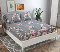100% Baumwolle Blumenmuster Umweltfreundliche Waschbare Tagesdecke Kissenbezüge Bettdecke Individuelle Designs Weiß Andere Farben für den Hausgebrauch