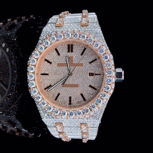 Latest VVS Moissanite Diamond <b>Watch</b> Top Iced Out Mechanical Luxury VVS diamond Customized <b>Watches</b> <b>for</b> Men's <b>Women's</b> - Product Image 6