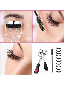 Ensemble d'appliqueurs pour recourbe-cils avec logo personnalisé, recourbe-cils en acier inoxydable coloré - Product Image 6