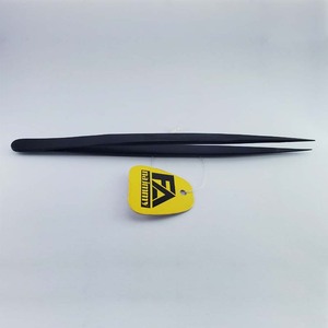 Pince à épiler à pierres précieuses pointues fines en acier inoxydable de couleur noire Produits de qualité supérieure à vendre - Product Image 4