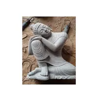 יד פיסול פסלי Custom יד השיש פיסול בודהה צדדית פסלי עבור בית תפאורה הודי יצואן