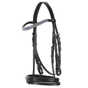 Fancy Synthetic Western Horse Bridle/Pvc Racing Horse Bridle hot sale PP webbing bridle equestrian sporting goods