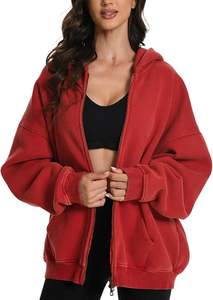 Nouveauté : Sweats à capuche zippés unisexes sur mesure en molleton épais, écologiques, séchage rapide, respirants, en polyester et coton, coupe oversize - Product Image 6