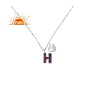 Meilleure vente Collier avec pendentif à breloque en argent sterling fin Mojave cuivre Howlite pierre précieuse H Fabricant de bijoux personnalisé - Product Image 1