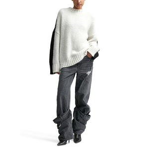 Tissu polaire de coton 300gsm pour femmes imprimé d'hiver sweat-shirt surdimensionné brodé logo Premium nouveau design fabriqué au Pakistan - Product Image 4