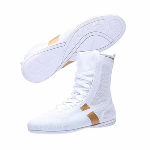 Best Boxing Wear Shoes For Wrestling or Kick Boxing In White Color With Customized Design & Logo