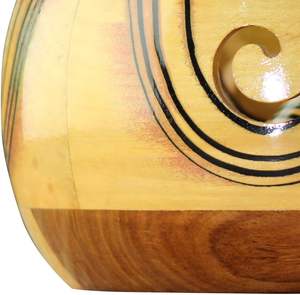 Cuenco de almacenamiento de hilo de tejer antideslizante de madera hecho a mano solución organizadora elegante para ganchillo y materiales de punto - Product Image 3