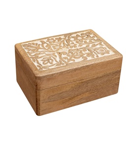 Handmade & Handcrafted Wooden Jewelry Box Storage Organizer, Wooden <b>Treasure</b> Vintage Style Wood Decorative Nesting <b>Boxes</b> - Product Image 1