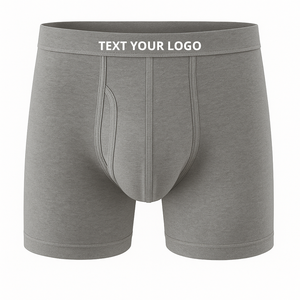Oem Wholesale <b>Men'S</b> Cotton Boxers Beautiful Stitch <b>Men'S</b> Clothing Set 95%<b>Bamboo</b> 5% Spandex Customized Logo <b>Men</b> <b>Underwear</b> Cotton - Product Image 5