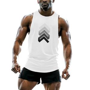 Haute qualité personnalisé imprimé hommes débardeur 100% coton à séchage rapide été Gym maillots Premium décontracté élégant débardeur - Product Image 5