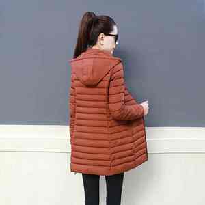 Parkas transpirables para mujer, chaqueta Parkas largas para mujer, abrigo de invierno largo acolchado para mujer - Product Image 5