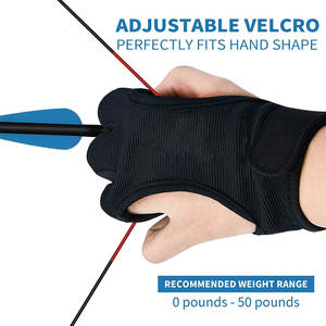 Gants de tir à l'arc respirants antidérapants pour sports de plein air, parmi les plus vendus, pour la pratique du tir à l'arc et de la cible, protection durable des doigts - Product Image 3