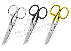 กรรไกรสแตนเลสสำหรับตัดหนังกำพร้าผู้เชี่ยวชาญระดับมืออาชีพกรรไกรทำเล็บคุณภาพพรีเมี่ยมกรรไกรโค้งสำหรับหนังกำพร้าที่มีห่วงยาง - Product Image 6